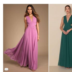 Lulus : Vivid Imagination Lilac Cutout Maxi Dress